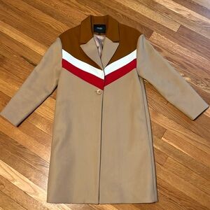 Maje camel winter coat, barely  worn